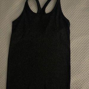 Lululemon 
Slate Gray Ribbed Racerback Tank Top